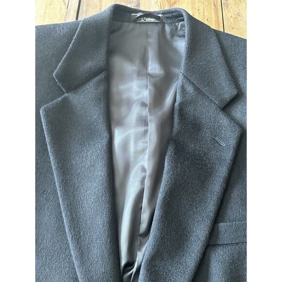 Bernhard Altmann Courture 100% Cashmere Blazer Jacket Black Size 46L Vintage - Picture 14 of 16